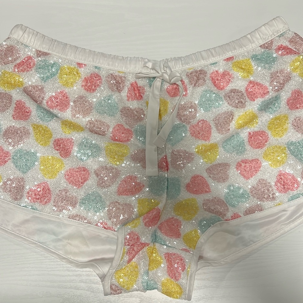 VS Large Tie Sequin Sleep Shorts